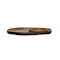 Hello Honey® 8" Brown Glaze Ceramic Candle Holder with Tray
